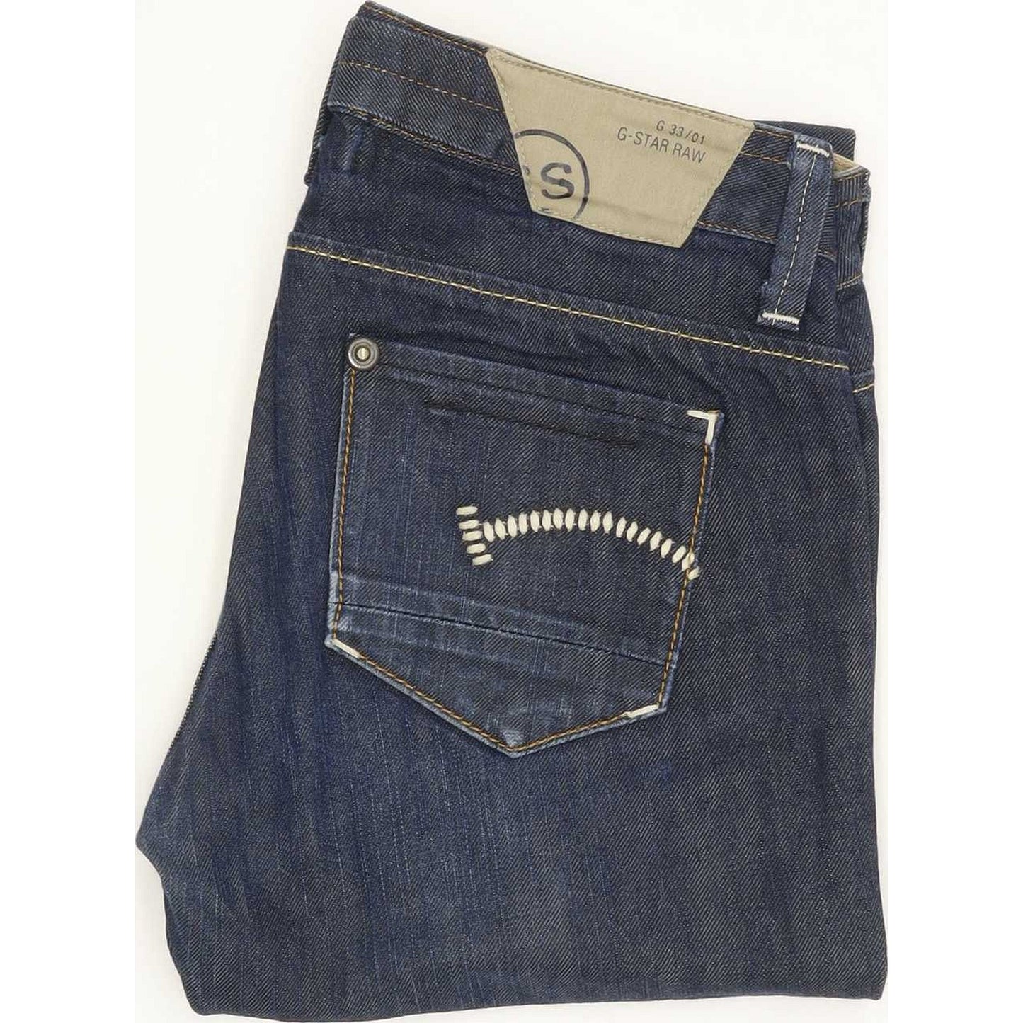 G-Star Women Blue Straight Slim Jeans W28 L31