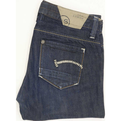 G-Star Women Blue Straight Slim Jeans W28 L31