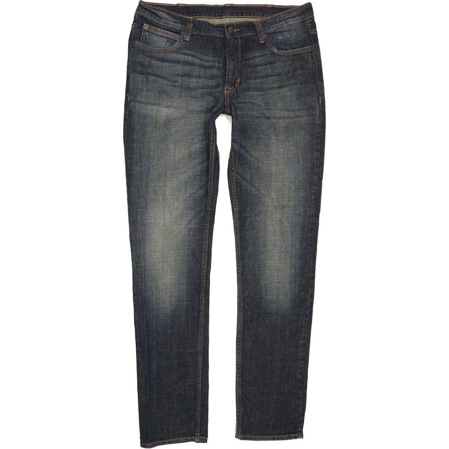Lee Bruce Men Blue Straight Regular Jeans W36 L34