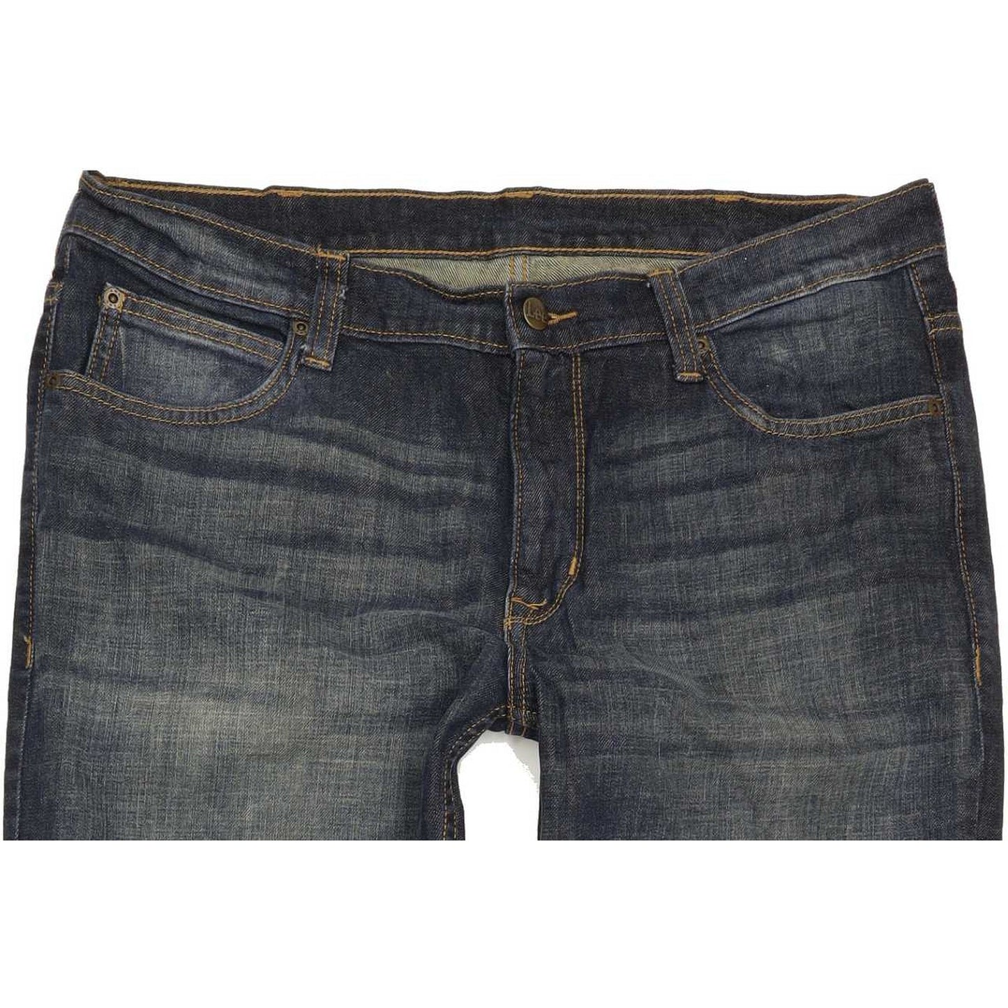 Lee Bruce Men Blue Straight Regular Jeans W36 L34