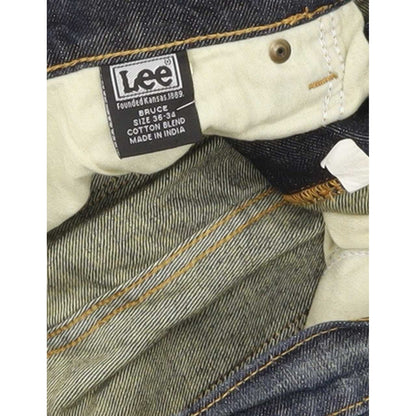 Lee Bruce Men Blue Straight Regular Jeans W36 L34