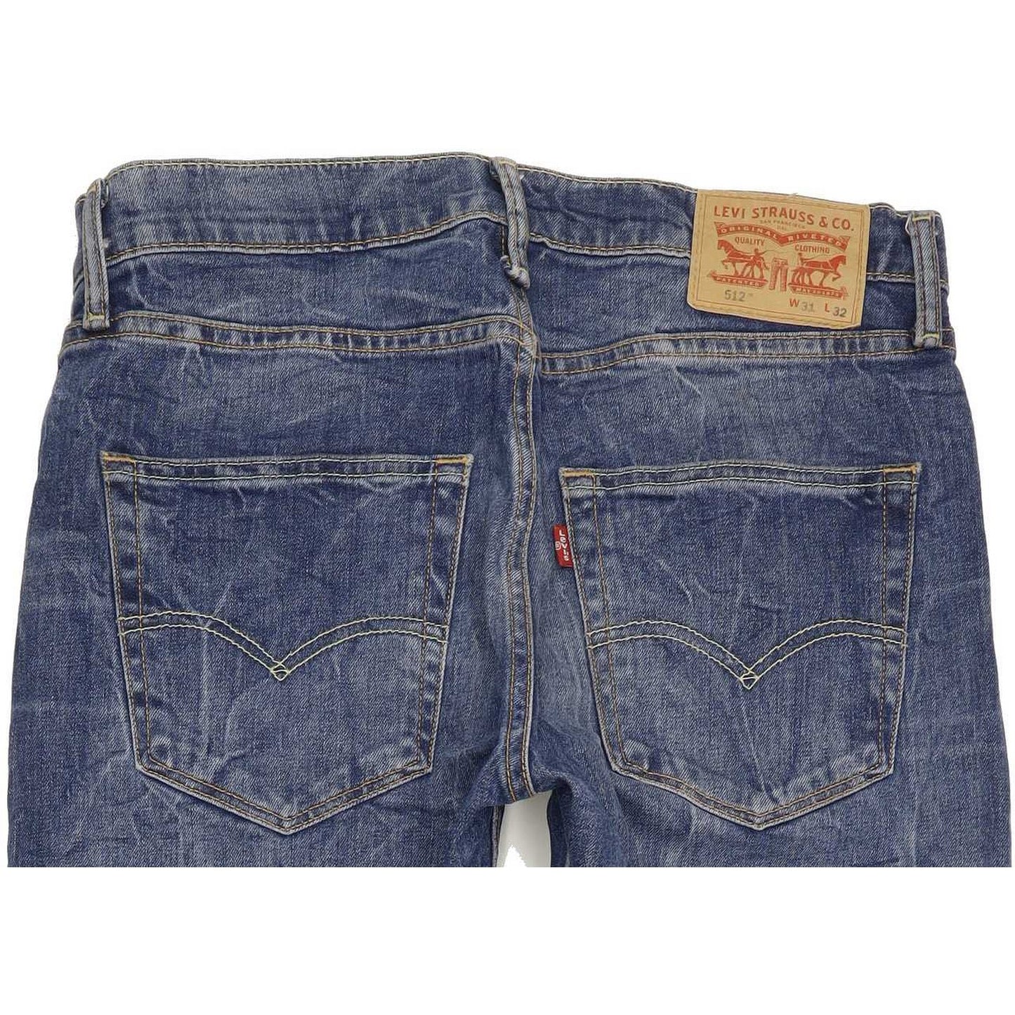 Levi's 512 Men Blue Tapered Slim Stretch Jeans W31 L31