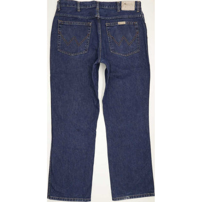 Wrangler Men Blue Straight Regular Jeans W38 L31