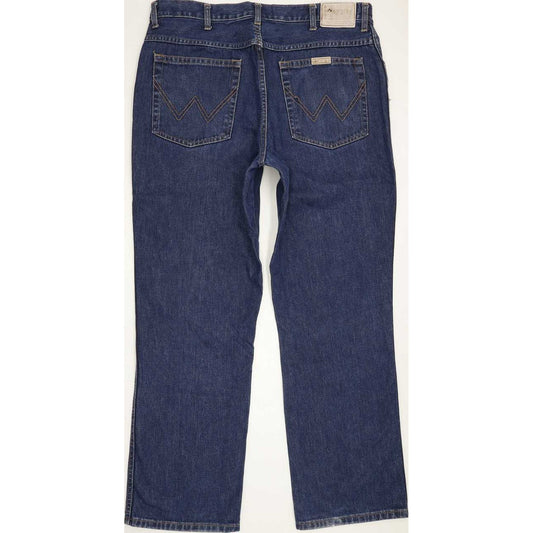 Wrangler Men Blue Straight Regular Jeans W38 L31