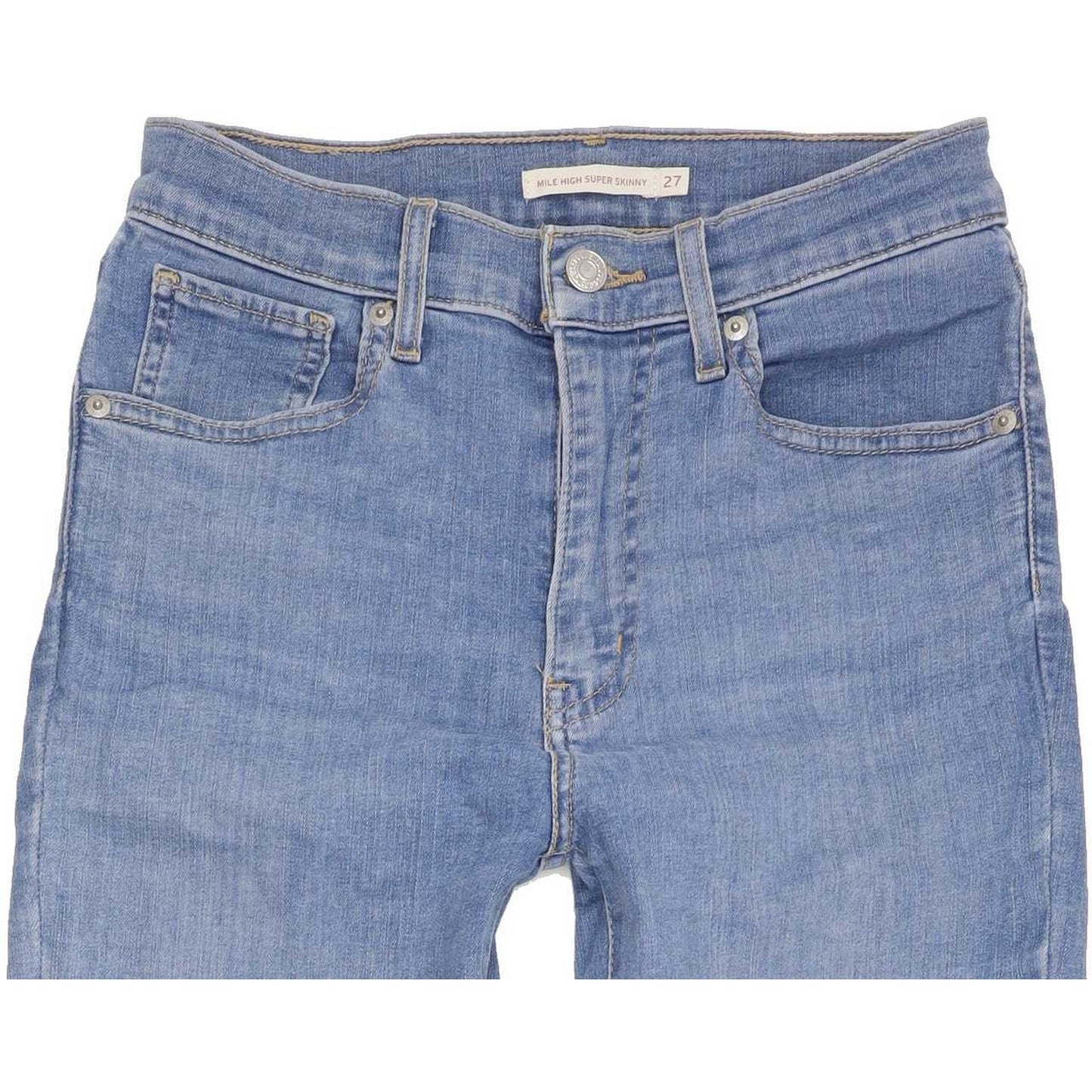 Levi's Mile High Rise Women Blue Skinny Stretch Jeans W27 L32