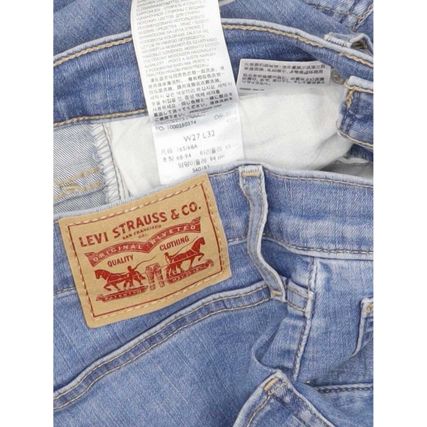 Levi's Mile High Rise Women Blue Skinny Stretch Jeans W27 L32