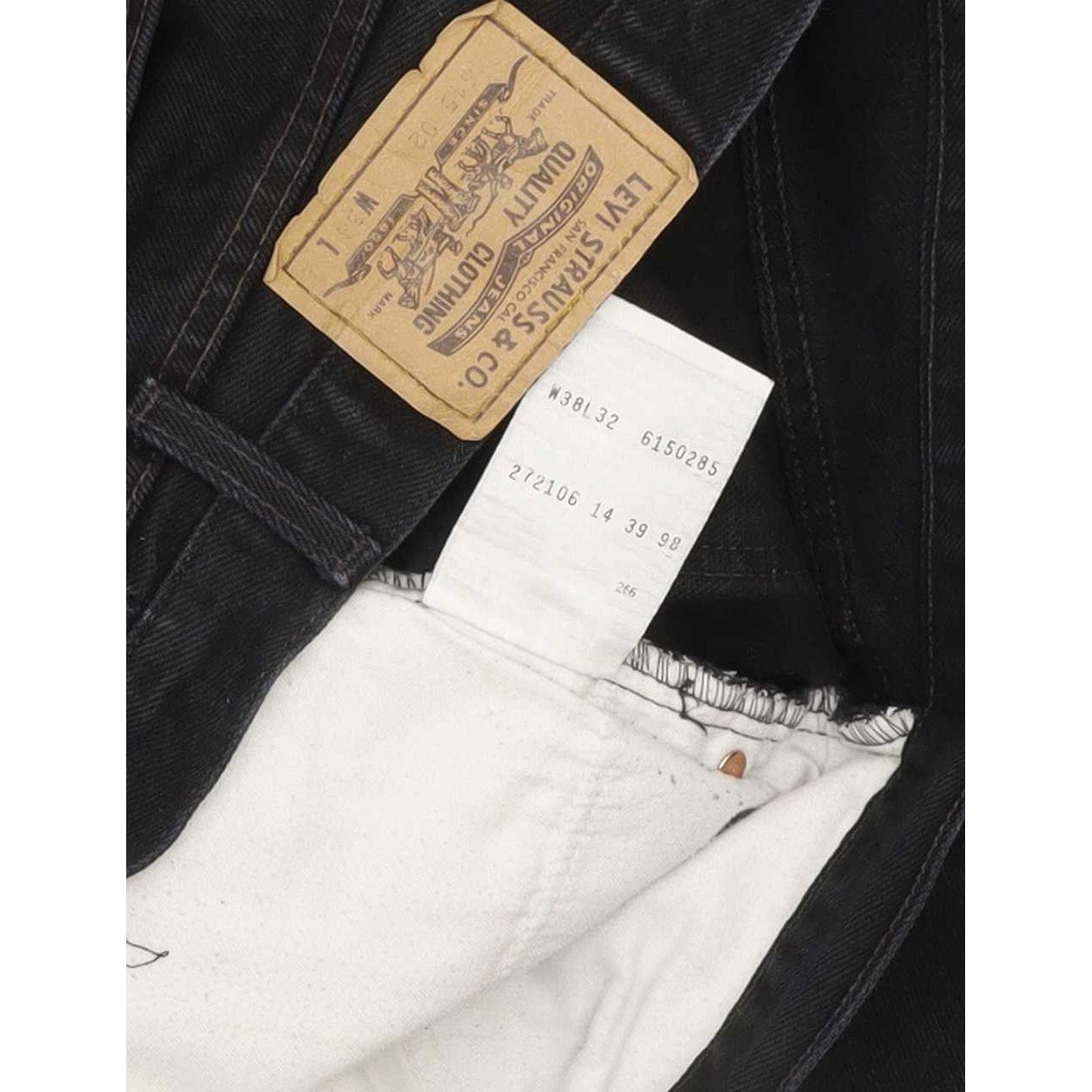 Levi's 615 Men Black Straight Regular Jeans W37 L31