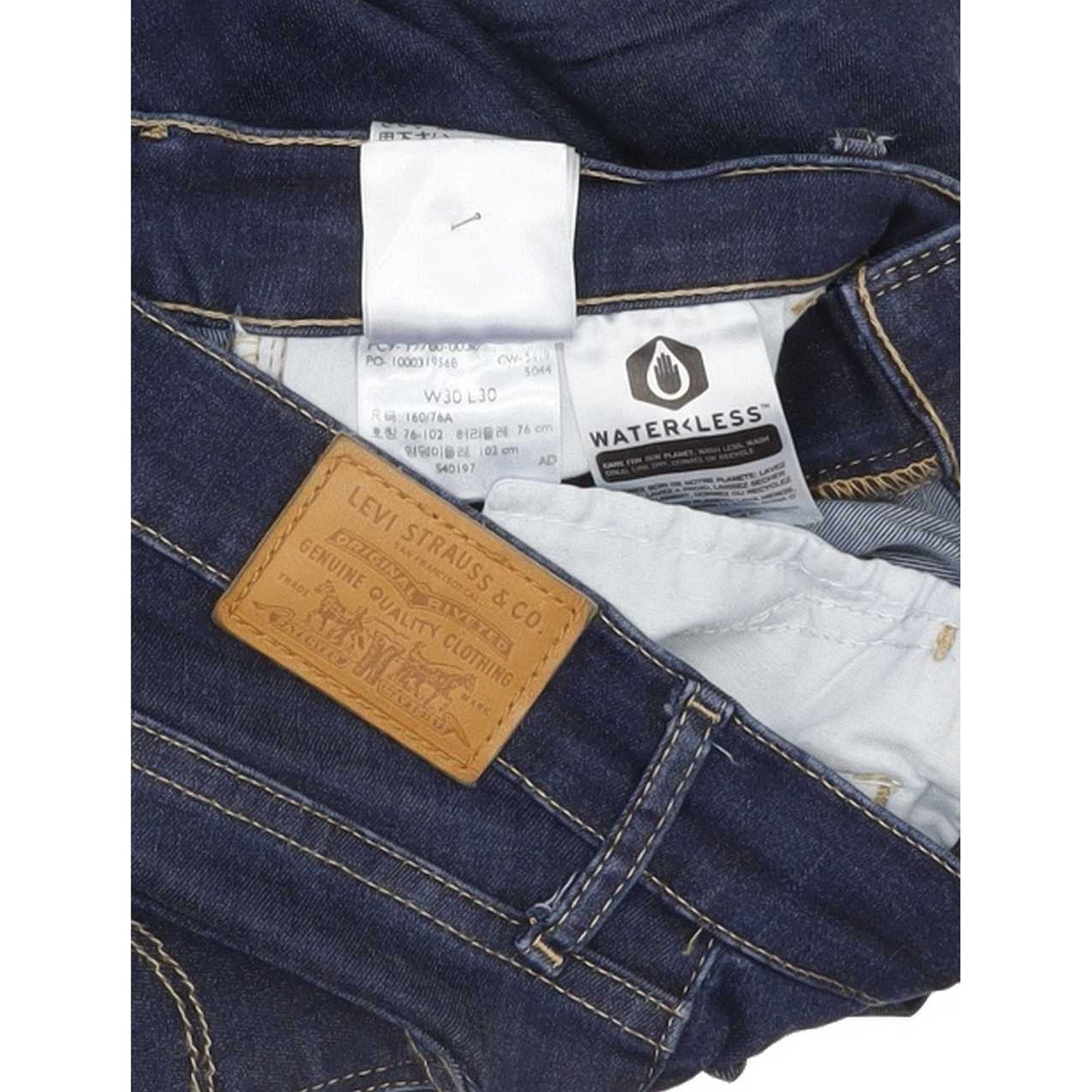 Levi's 710 Super Women Blue Skinny Slim Stretch Jeans W30 L30