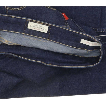 Levi's 710 Super Women Blue Skinny Slim Stretch Jeans W30 L30