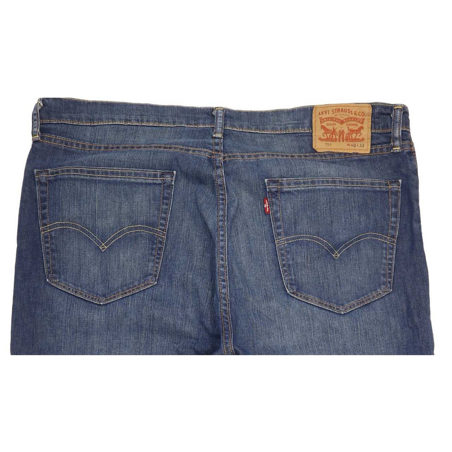 Levi's 751 Men Blue Straight Regular Stretch Jeans W40 L31