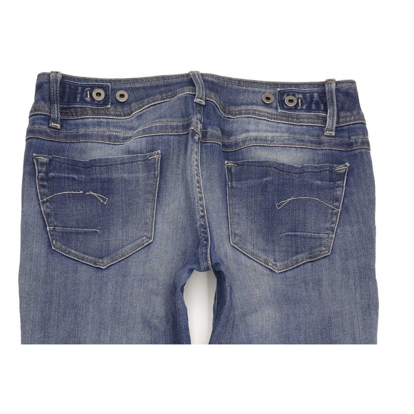 G-Star New Ford Women Blue Straight Slim Stretch Jeans W28 L34
