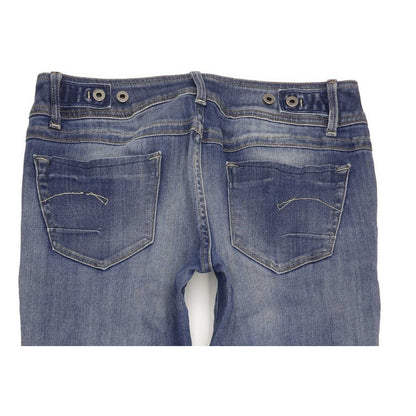G-Star New Ford Women Blue Straight Slim Stretch Jeans W28 L34