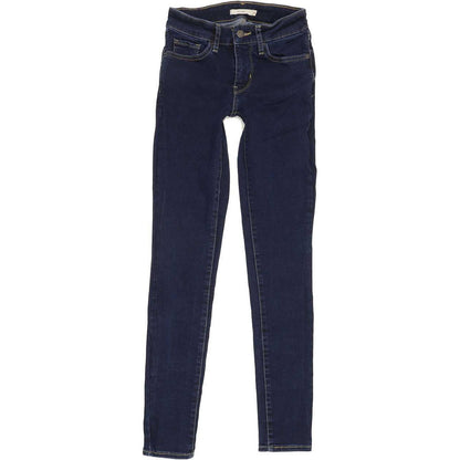 Levi's 711 Women Blue Skinny Slim Stretch Jeans W25 L30