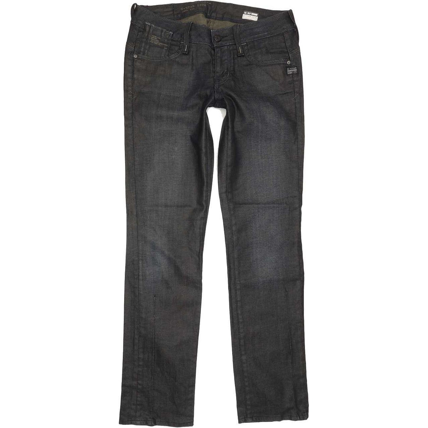 G-Star Elect Women Navy Straight Slim Stretch Jeans W29 L31