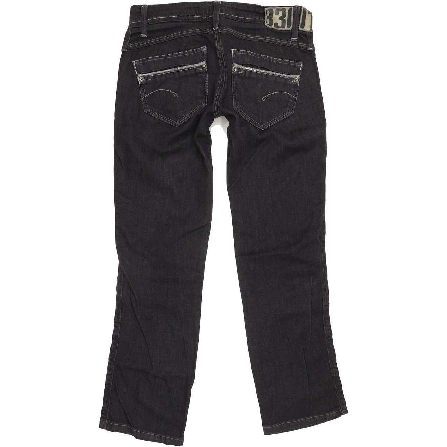 G-Star Saville Women Navy Straight Slim Stretch Jeans W26 L26