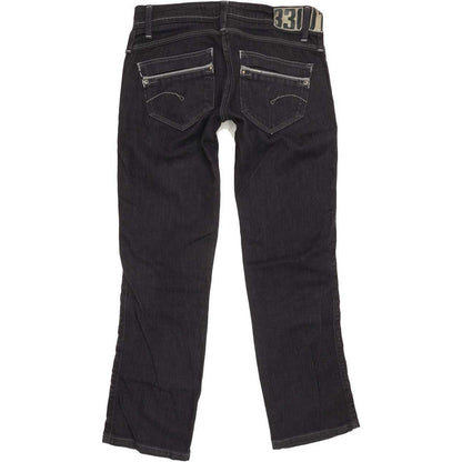 G-Star Saville Women Navy Straight Slim Stretch Jeans W26 L26