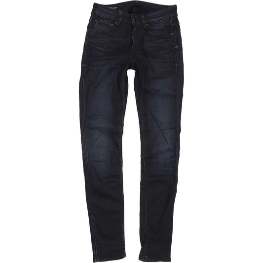G-Star 3301 Contour Women Navy Skinny Slim Stretch Jeans W28 L32