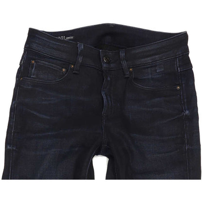 G-Star 3301 Contour Women Navy Skinny Slim Stretch Jeans W28 L32