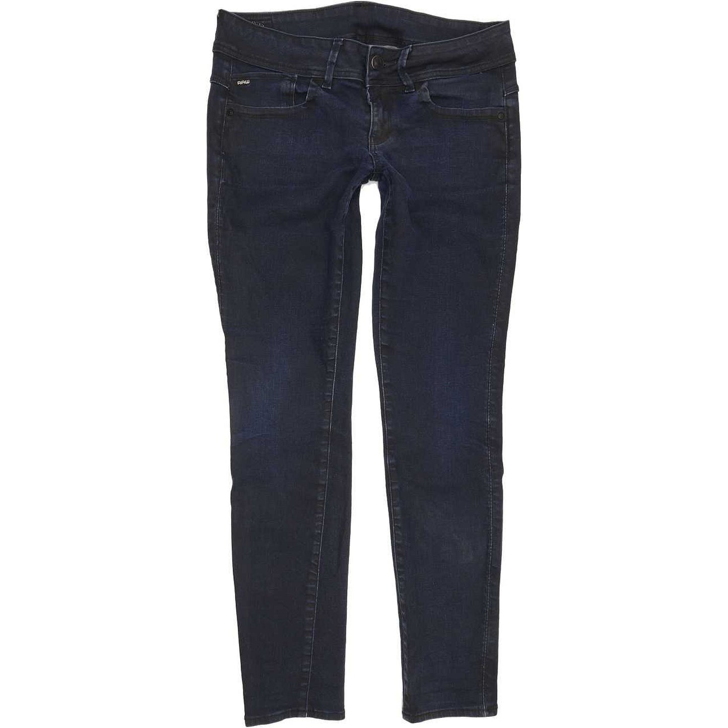 G-Star Lynn Mid Women Navy Skinny Slim Stretch Jeans W28 L29