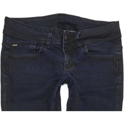 G-Star Lynn Mid Women Navy Skinny Slim Stretch Jeans W28 L29