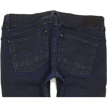 G-Star Lynn Mid Women Navy Skinny Slim Stretch Jeans W28 L29