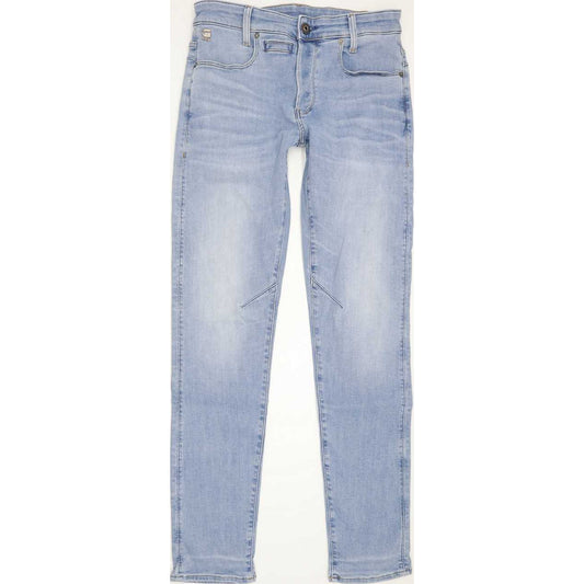G-Star D-staq 5pkt Men Blue Straight Slim Stretch Jeans W30 L33
