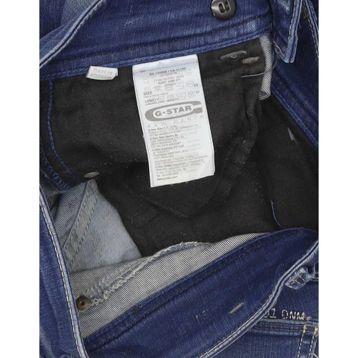 G-Star Lynn Women Blue Skinny Slim Stretch Jeans W26 L33