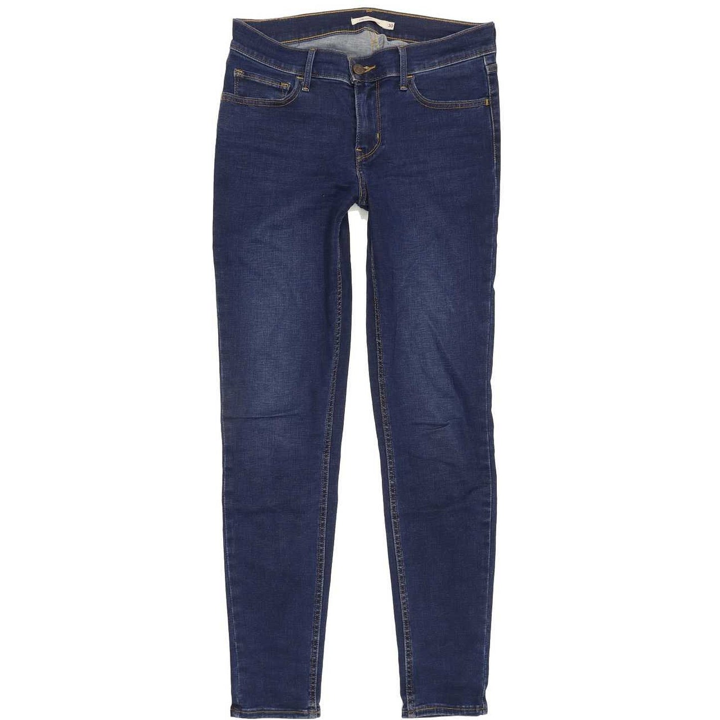 Levi's 710 Super Women Blue Skinny Slim Stretch Jeans W30 L30