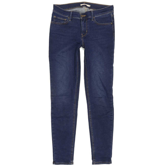 Levi's 710 Super Women Blue Skinny Slim Stretch Jeans W30 L30