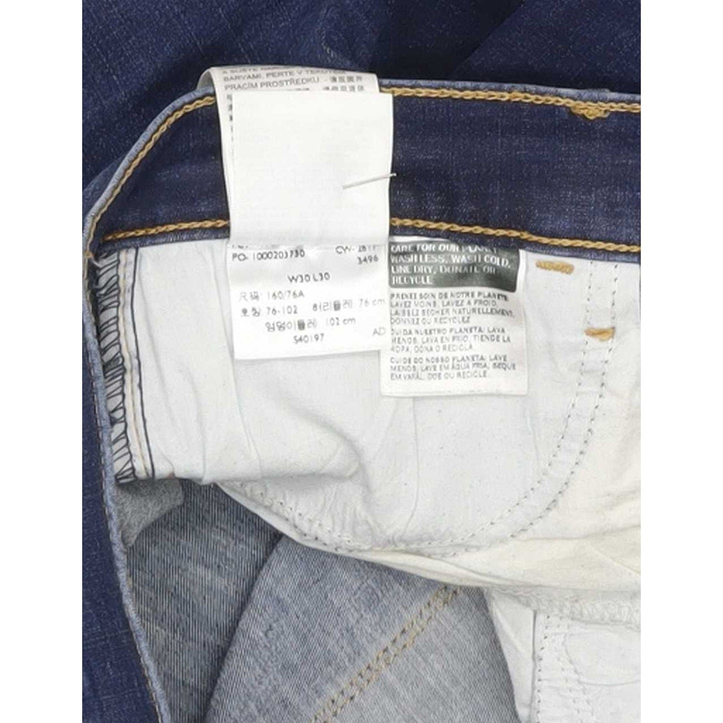 Levi's 710 Super Women Blue Skinny Slim Stretch Jeans W30 L30