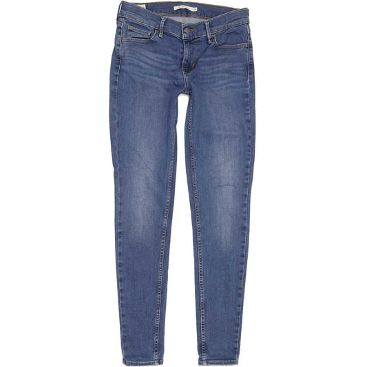 Levi's 710 Super Women Blue Skinny Slim Stretch Jeans W28 L29