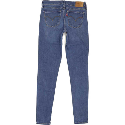 Levi's 710 Super Women Blue Skinny Slim Stretch Jeans W28 L29