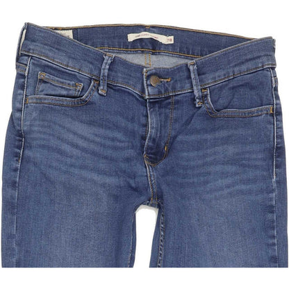 Levi's 710 Super Women Blue Skinny Slim Stretch Jeans W28 L29