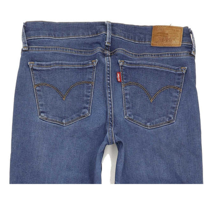 Levi's 710 Super Women Blue Skinny Slim Stretch Jeans W28 L29
