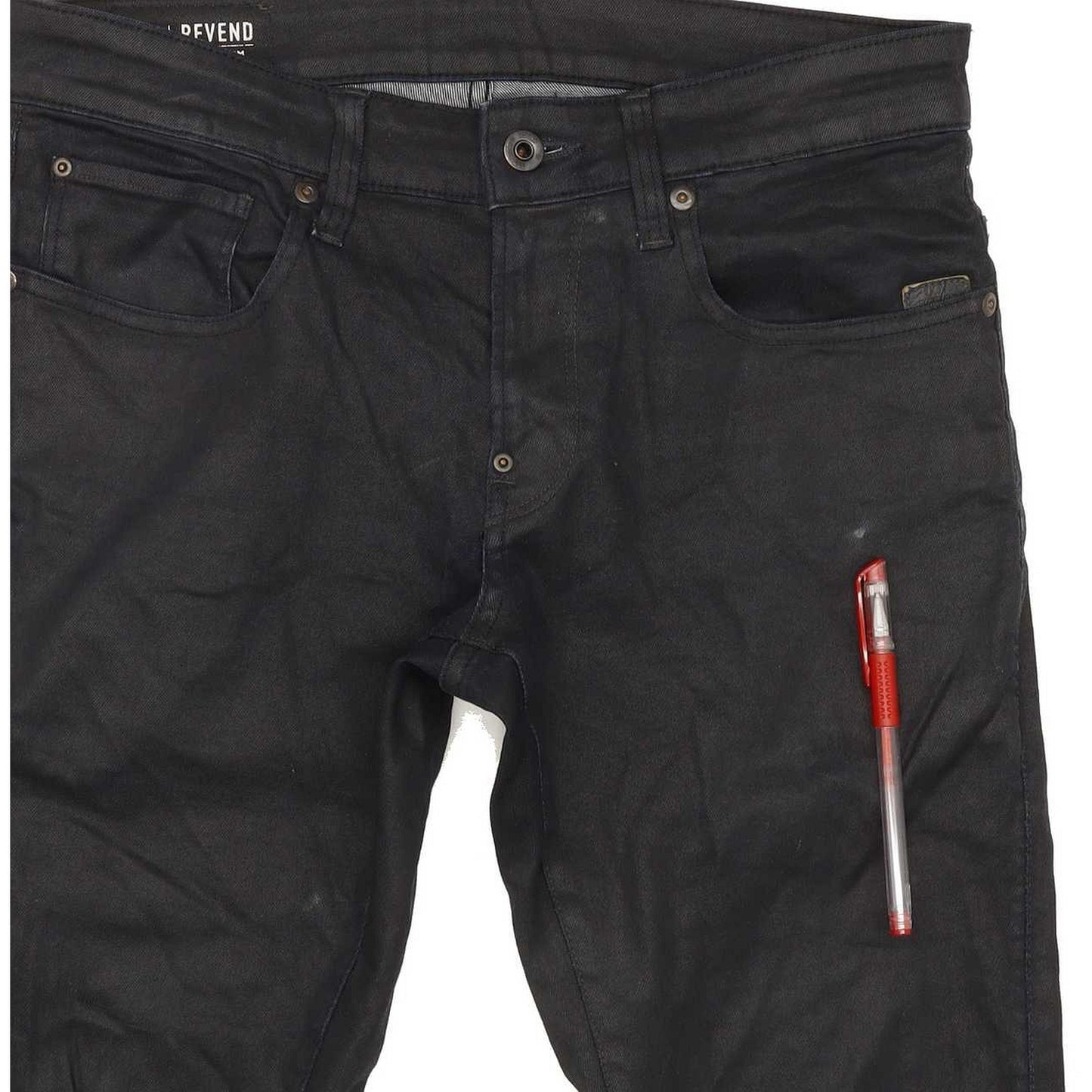 G-Star Revend Super Men Navy Straight Slim Stretch Jeans W30 L32