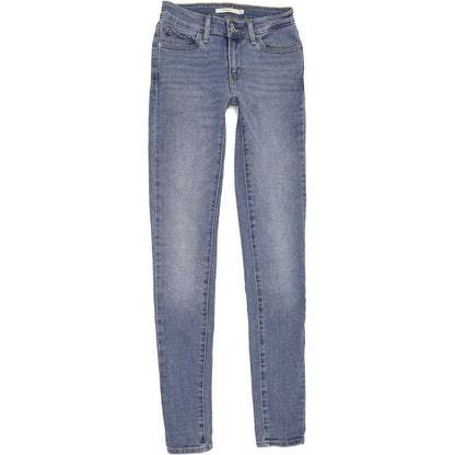 Levi's 711 Women Blue Skinny Slim Stretch Jeans W25 L32