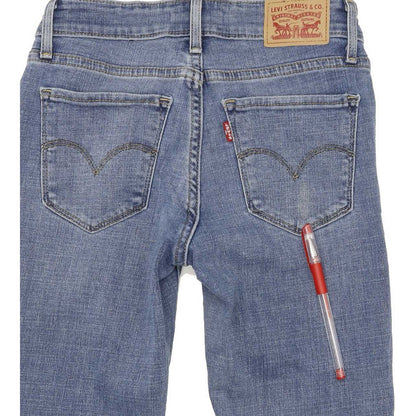 Levi's 711 Women Blue Skinny Slim Stretch Jeans W25 L32