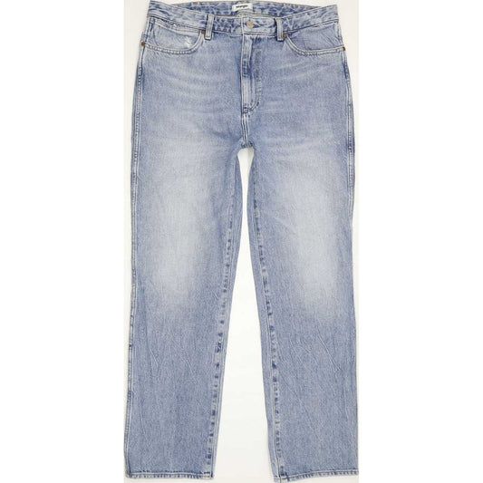 Wrangler Retro Men Blue Straight Loose Boyfriend Jeans W32 L32