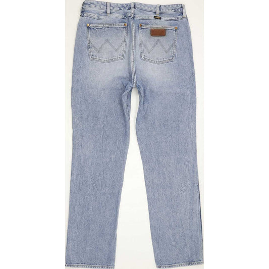 Wrangler Retro Men Blue Straight Loose Boyfriend Jeans W32 L32