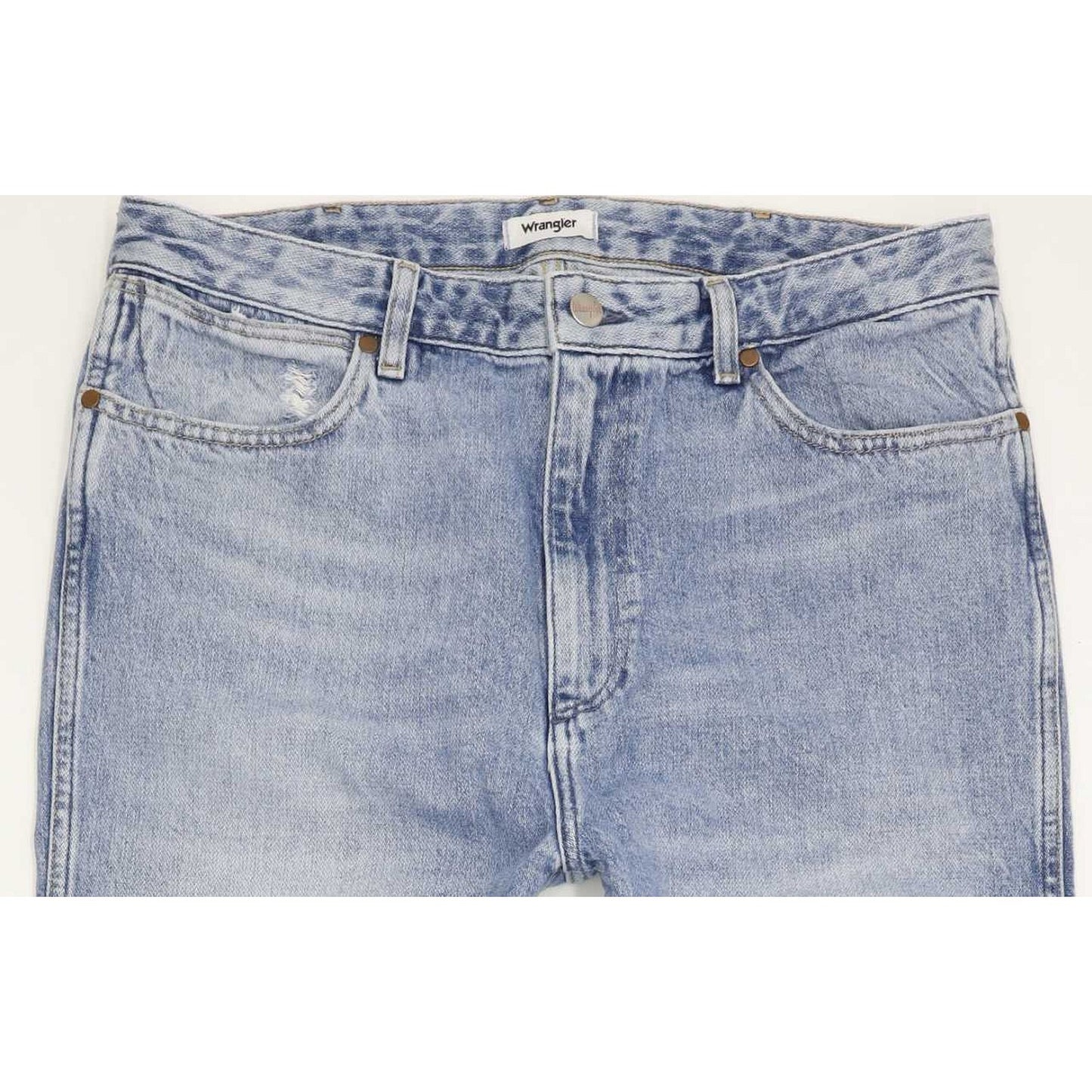 Wrangler Retro Men Blue Straight Loose Boyfriend Jeans W32 L32