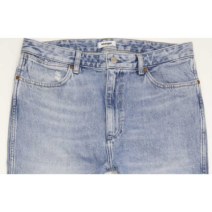Wrangler Retro Men Blue Straight Loose Boyfriend Jeans W32 L32