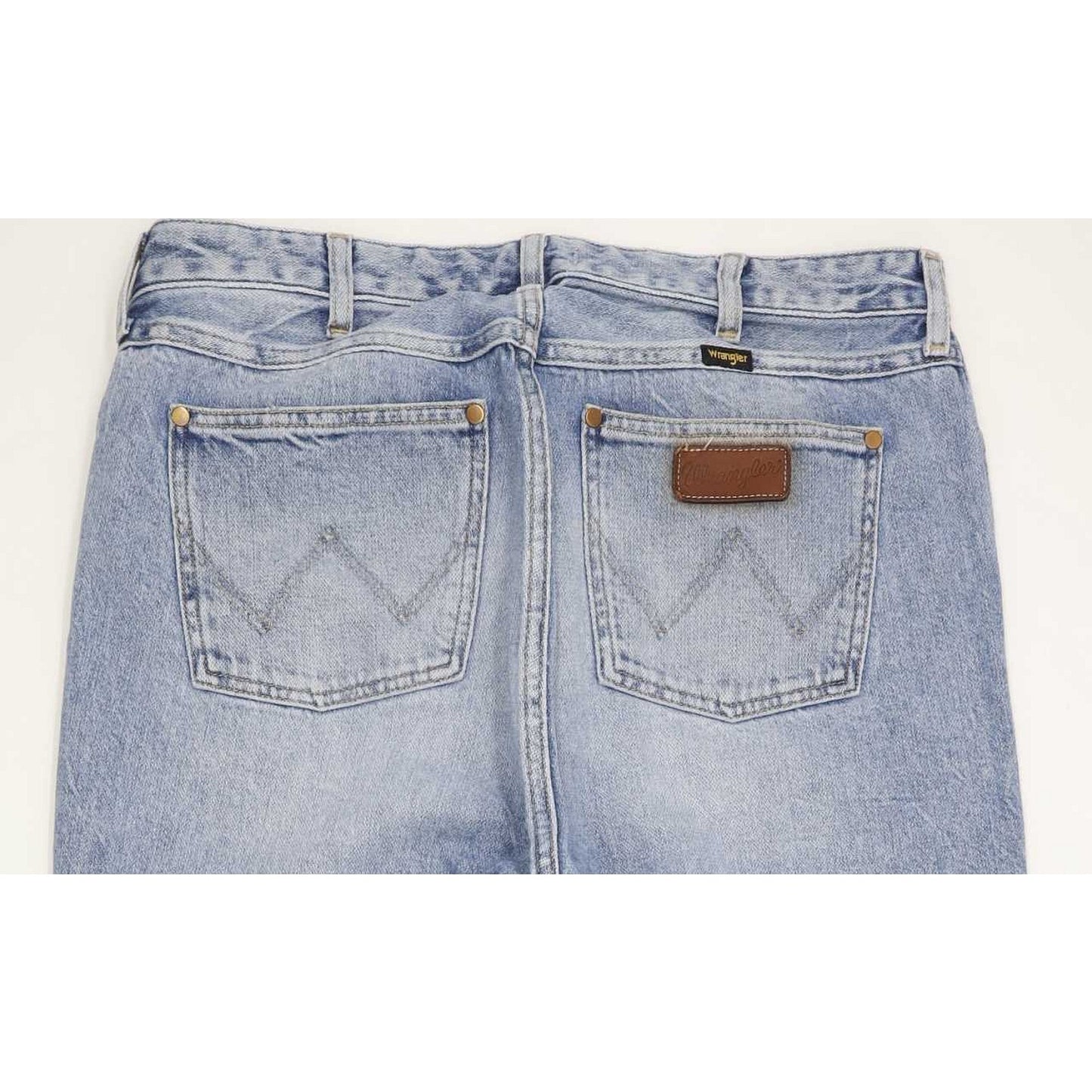 Wrangler Retro Men Blue Straight Loose Boyfriend Jeans W32 L32