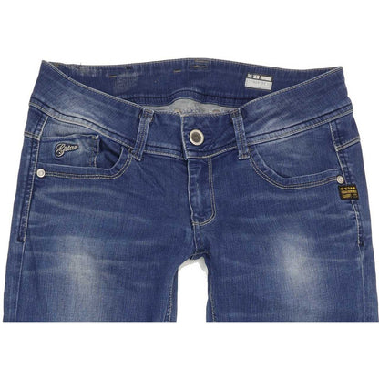 G-Star Lynn Women Blue Skinny Slim Stretch Jeans W29 L31