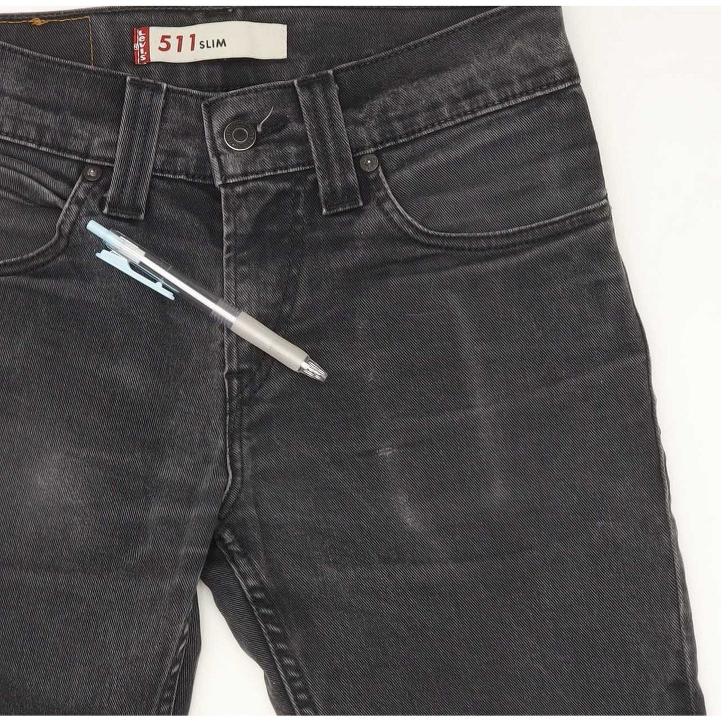 Levi's 511 Men Charcoal Straight Slim Stretch Jeans W29 L32