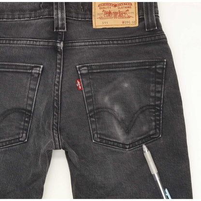 Levi's 511 Men Charcoal Straight Slim Stretch Jeans W29 L32