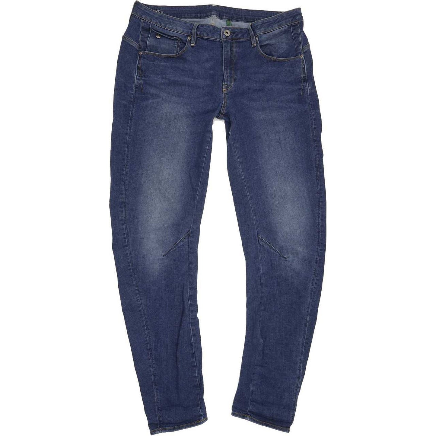 G-Star Arc 3D Low Women Blue Straight Relaxed Boyfriend Stretch Jeans W31 L35