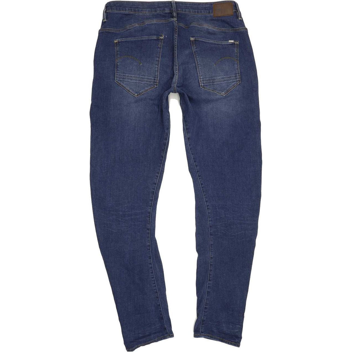 G-Star Arc 3D Low Women Blue Straight Relaxed Boyfriend Stretch Jeans W31 L35