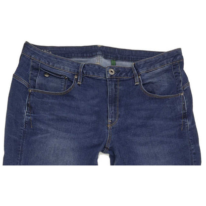 G-Star Arc 3D Low Women Blue Straight Relaxed Boyfriend Stretch Jeans W31 L35