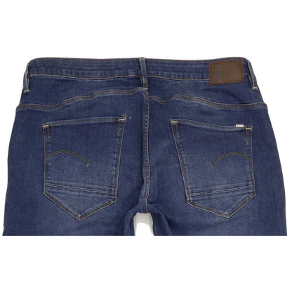 G-Star Arc 3D Low Women Blue Straight Relaxed Boyfriend Stretch Jeans W31 L35