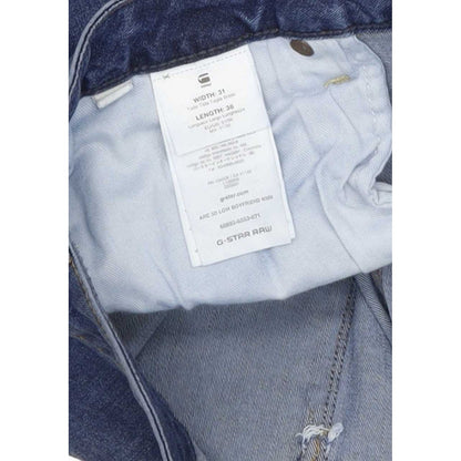 G-Star Arc 3D Low Women Blue Straight Relaxed Boyfriend Stretch Jeans W31 L35